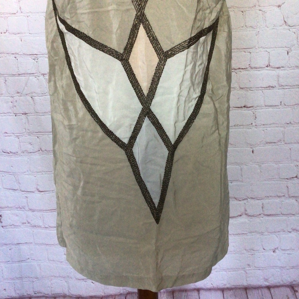 Kimchi Blue Geometric Beaded Sleeveless Dress - Size Medium - Picture 3 of 9